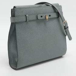 مملوكة مسبقًا Valextra Brera Azur Leather Crossbody Bags