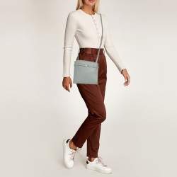 مملوكة مسبقًا Valextra Brera Azur Leather Crossbody Bags