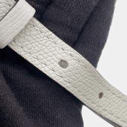 مملوكة مسبقًا Valextra Valextra Idide 2Way Handbag Light Gray Leather Size Large