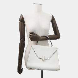 مملوكة مسبقًا Valextra Valextra Idide 2Way Handbag Light Gray Leather Size Large