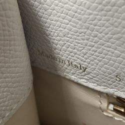 مملوكة مسبقًا Valextra Valextra Idide 2Way Handbag Light Gray Leather Size Large