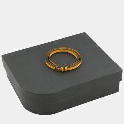 Pre Owned Valextra Valextra Iside Belt Crossbody Bag Sunshine Yellow Soft Calf Leather Size Micro