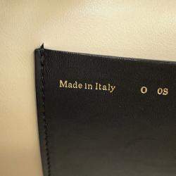 مملوكة مسبقًا Valextra Valextra Serie Esse 2-Way Handbag Black/Blue Leather Suede Size Large