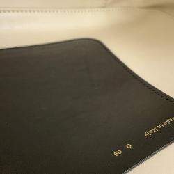 مملوكة مسبقًا Valextra Valextra Serie Esse 2-Way Handbag Black/Blue Leather Suede Size Large