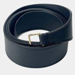 مملوكة مسبقًا Valextra Valextra Serie Esse 2-Way Handbag Black/Blue Leather Suede Size Large