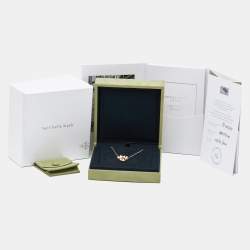 مملوكة مسبقًا Van Cleef & Arpels Frivole 3 Flower Diamond 18k Yellow Gold Necklace