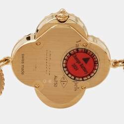 Van Cleef & Arpels Mother Of Pearl Onyx 18K Yellow Gold Small Model Alhambra VCARO40P00 Women's Wristwatch 26 mm
