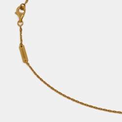 Pre Owned Van Cleef & Arpels Alhambra Vintage Alhambra Mother of Pearl 18k Yellow Gold Necklace