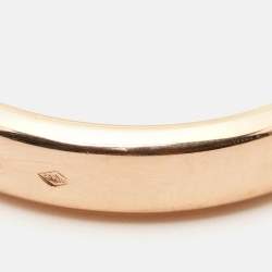 Pre Owned Van Cleef & Arpels Toujours 18k Rose Gold Wedding Band Ring Size 57