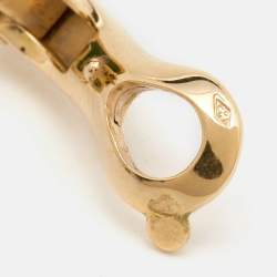 Pre Owned Van Cleef & Arpels Magic Alhambra Malachite Diamond 18k Yellow Gold Earrings