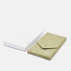 Pre Owned Van Cleef & Arpels Vintage Alhambra 20 Motif Malachite Diamonds 18K Yellow Gold Station Necklace