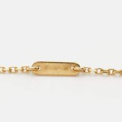 Pre Owned Van Cleef & Arpels Butterfly Sweet Alhambra Mother of Pearl 18k Yellow Gold Necklace