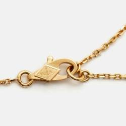 Pre Owned Van Cleef & Arpels Butterfly Sweet Alhambra Mother of Pearl 18k Yellow Gold Necklace