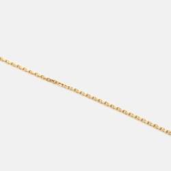 Pre Owned Van Cleef & Arpels Butterfly Sweet Alhambra Mother of Pearl 18k Yellow Gold Necklace