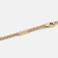 Pre Owned Van Cleef & Arpels Zodiaque Medal Taurus 18k Yellow Gold Pendant Necklace