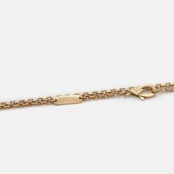 Pre Owned Van Cleef & Arpels Zodiaque Medal Taurus 18k Yellow Gold Pendant Necklace