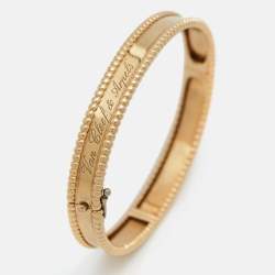 مملوكة مسبقًا Van Cleef & Arpels Perlée Signature Medium Model 18k Yellow Gold Bracelet S