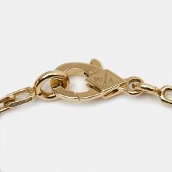 Pre Owned Van Cleef & Arpels Vintage Alhambra Agate 18k Yellow Gold 5 Motif Bracelet