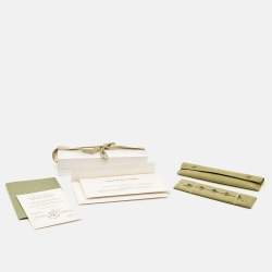 Pre Owned Van Cleef & Arpels Vintage Alhambra Malachite 18k Yellow Gold 5 Motif Station Bracelet