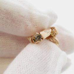 Pre Owned Van Cleef & Arpels 18K Pink Gold Frivole Earrings Size Small