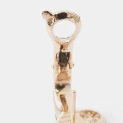 Pre Owned Van Cleef & Arpels 18K Pink Gold Frivole Earrings Size Small