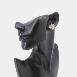 Pre Owned Van Cleef & Arpels 18K Pink Gold Frivole Earrings Size Small