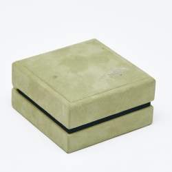 Pre Owned Van Cleef & Arpels Frivole 3 Flowers Diamond 18k Yellow Gold Mini Model Earrings