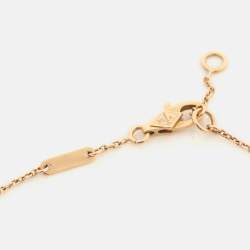 Pre Owned Van Cleef & Arpels Sweet Alhambra Carnelian 18k Rose Gold Bracelet