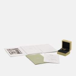 Pre Owned Van Cleef & Arpels Vintage Alhambra Onyx 18k Yellow Gold Earrings