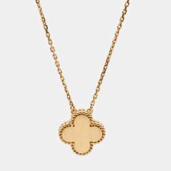 Van Cleef & Arpels Vintage Alhambra 2013 Holiday Limited Edition Malachite Diamond 18k Yellow Gold Necklace