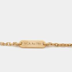 Van Cleef & Arpels Vintage Alhambra 2013 Holiday Limited Edition Malachite Diamond 18k Yellow Gold Necklace