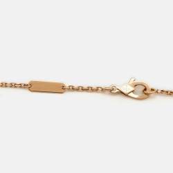 Van Cleef & Arpels Vintage Alhambra Obsidian Diamond 18k Rose Gold 2023 Holiday Pendant Necklace