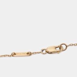 Pre Owned Van Cleef & Arpels Sweet Alhambra Mother of Pearl 18k Yellow Gold Bracelet