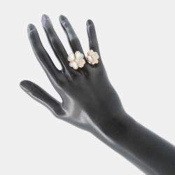 Van Cleef & Arpels 18K Pink Gold Cosmos Entree Les Doors Ring Size 53/#13