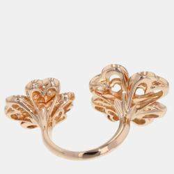 Van Cleef & Arpels 18K Pink Gold Cosmos Entree Les Doors Ring Size 53/#13