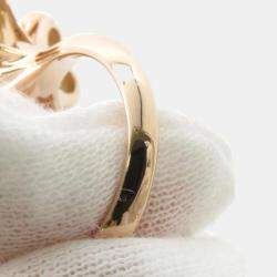 Van Cleef & Arpels 18K Pink Gold Cosmos Entree Les Doors Ring Size 53/#13