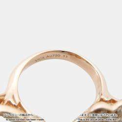 Van Cleef & Arpels 18K Pink Gold Cosmos Entree Les Doors Ring Size 53/#13