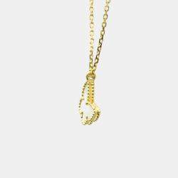 Pre Owned Van Cleef & Arpels 18K Yellow Gold Sweet Alhambra Papillon Pendant Necklace