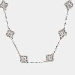 Pre Owned سوار فان كليف أند أربلز ستيشن سويت ألامبرا ألماس وذهب أبيض عيار 18