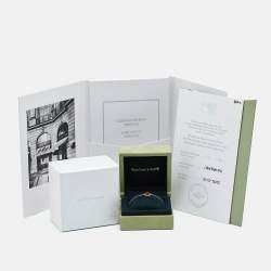 Pre Owned Van Cleef & Arpels Sweet Alhambra Carnelian 18k Rose Gold Bracelet