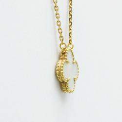 Pre Owned Van Cleef & Arpels 18K Yellow Gold Vintage Alhambra Pendant Necklace