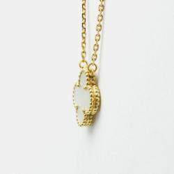 Pre Owned Van Cleef & Arpels 18K Yellow Gold Vintage Alhambra Pendant Necklace