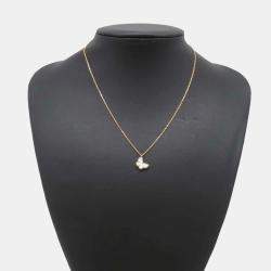 Pre Owned Van Cleef & Arpels 18K Yellow Gold Sweet Papillon Pendant Necklace