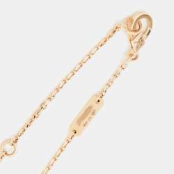 مملوكة مسبقًا Van Cleef & Arpels Lucky Spring Open Wings Ladybug Carnelian Onyx 18k Rose Gold Necklace