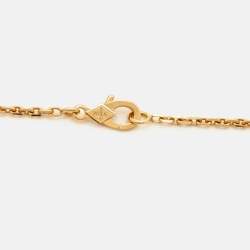 Pre Owned Van Cleef & Arpels Magic Alhambra Carnelian 18k Yellow Gold Long Pendant Necklace