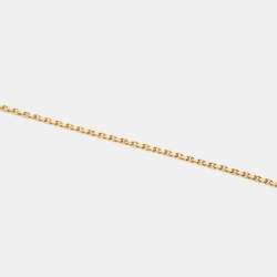 Pre Owned Van Cleef & Arpels Magic Alhambra Carnelian 18k Yellow Gold Long Pendant Necklace