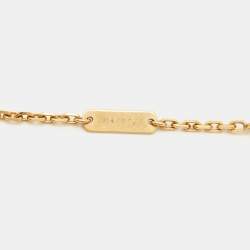 Pre Owned Van Cleef & Arpels Magic Alhambra Carnelian 18k Yellow Gold Long Pendant Necklace