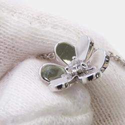 Van Cleef & Arpels 18K White Gold Frivole Pendant Mini Model Size Mini 