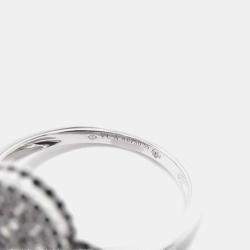  Van Cleef & Arpels 18K White Gold Magic Alhambra Ring EU 59