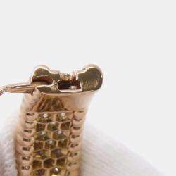 Van Cleef & Arpels 18K Pink Gold 3 Rows Small Model Perlee Diamond Bracelet